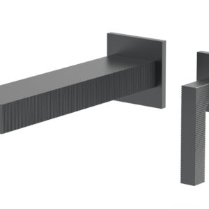 Phylrich STRIA – Single Handle Wall Lavatory Set – Lever Handle 291-18 – Gun Metal