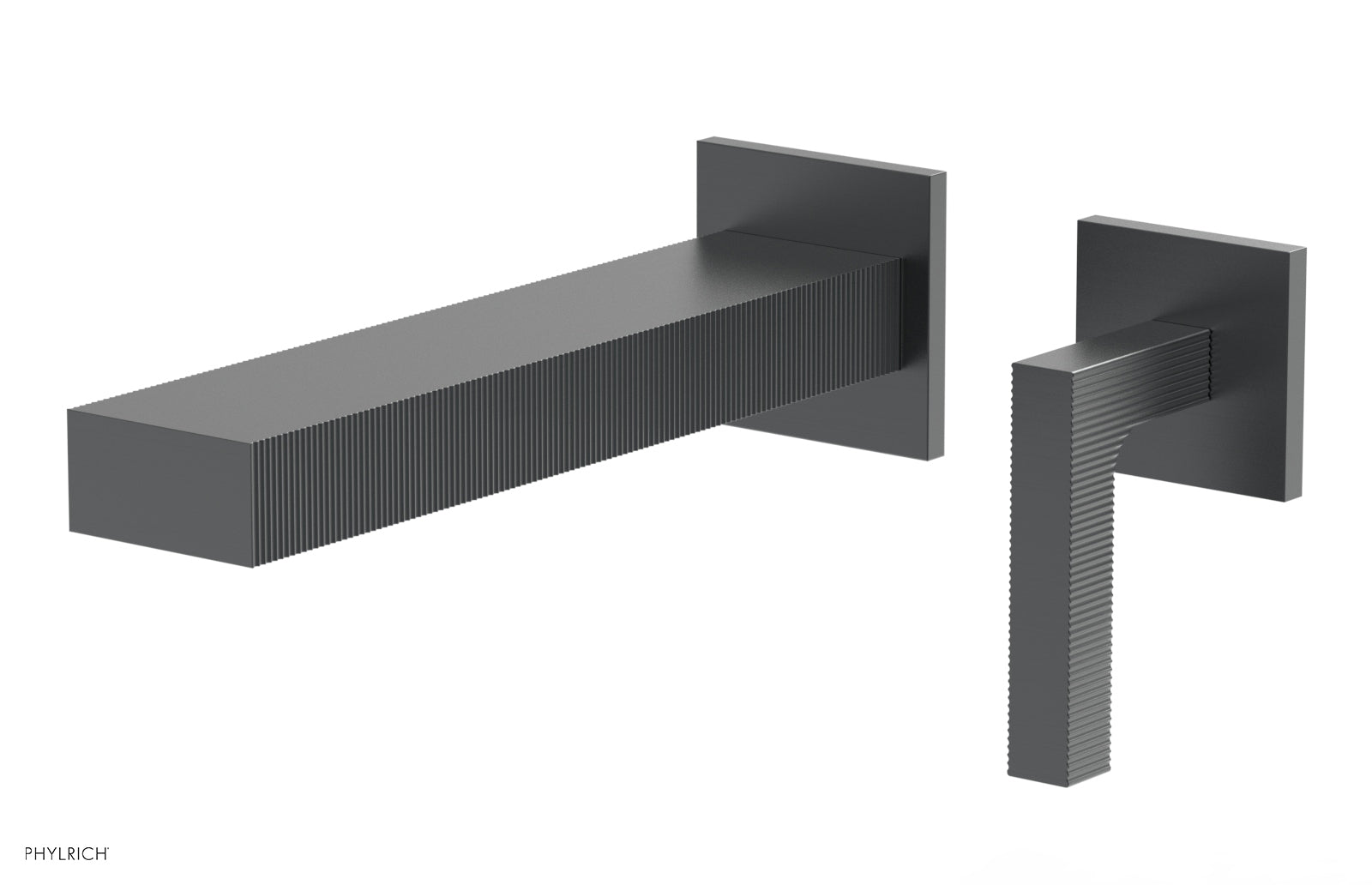 Phylrich STRIA - Single Handle Wall Lavatory Set - Lever Handle 291-18 - Gun Metal