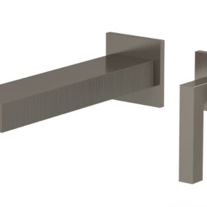 Phylrich STRIA – Single Handle Wall Lavatory Set – Lever Handle 291-18 – Pewter