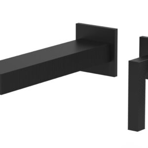Phylrich STRIA – Single Handle Wall Lavatory Set – Lever Handle 291-18 – Matte Black