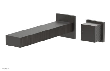 Phylrich STRIA - Single Handle Wall Lavatory Set - Cube Handle 291-19 - Oil Rubbed Bronze