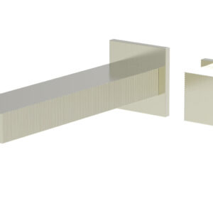 Phylrich STRIA – Single Handle Wall Lavatory Set – Cube Handle 291-19 – Satin Nickel