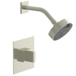 Phylrich STRIA Pressure Balance Shower Set Blade Handle 291-21 – Satin Nickel