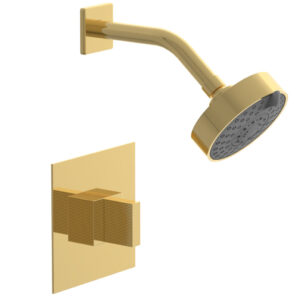 Phylrich STRIA Pressure Balance Shower Set Blade Handle 291-21 – Polished Gold