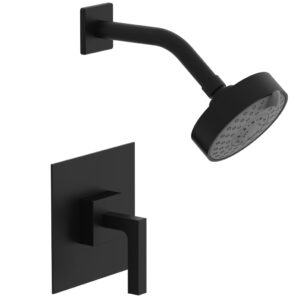 Phylrich STRIA Pressure Balance Shower Set 291-22 – Matte Black