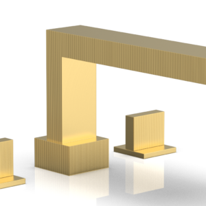 Phylrich STRIA Deck Tub Set Blade Handles 291-40 – Burnished Gold