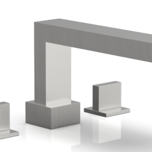 Phylrich STRIA Deck Tub Set Blade Handles 291-40 – Satin Chrome