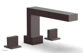 Phylrich STRIA Deck Tub Set Blade Handles 291-40 - Weathered Copper
