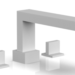 Phylrich STRIA Deck Tub Set Blade Handles 291-40 – Satin White