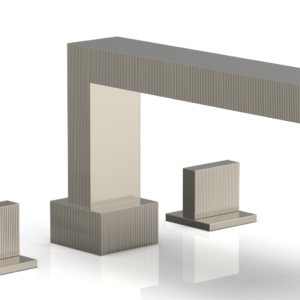 Phylrich STRIA Deck Tub Set Blade Handles 291-40 – Polished Nickel