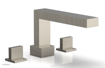 Phylrich STRIA Deck Tub Set Blade Handles 291-40 - Polished Nickel
