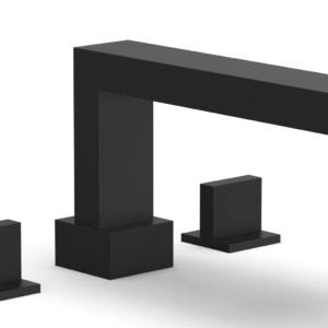 Phylrich STRIA Deck Tub Set Blade Handles 291-40 – Matte Black