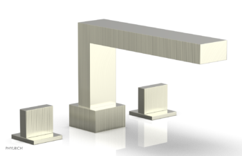 Phylrich STRIA Deck Tub Set Blade Handles 291-40 - Satin Nickel