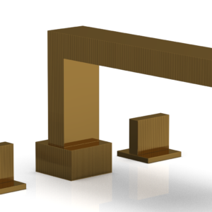 Phylrich STRIA Deck Tub Set Blade Handles 291-40 – French Brass