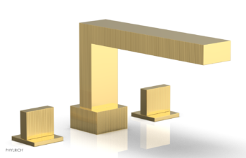 Phylrich STRIA Deck Tub Set Blade Handles 291-40 - Polished Gold