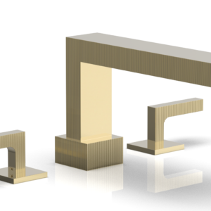 Phylrich STRIA Deck Tub Set Lever Handles 291-41 – Polished Brass Uncoated