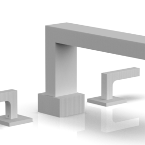 Phylrich STRIA Deck Tub Set Lever Handles 291-41 – Satin White