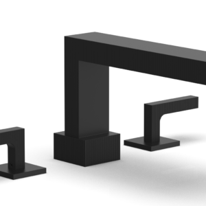 Phylrich STRIA Deck Tub Set Lever Handles 291-41 – Matte Black