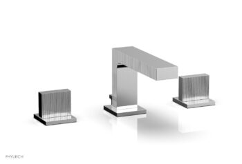 Phylrich STRIA Widespread Faucet Blade Handles 291L-01 - Polished Chrome