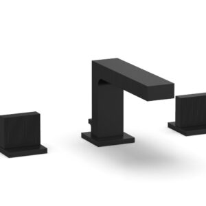 Phylrich STRIA Widespread Faucet Blade Handles 291L-01 – Matte Black