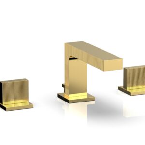 Phylrich STRIA Widespread Faucet Blade Handles 291L-01 – Polished Gold