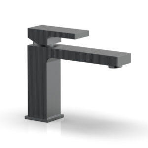 Phylrich STRIA Single Hole Lavatory Faucet, Low – Blade Handle 291L-06 – Gun Metal