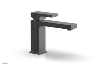 Phylrich STRIA Single Hole Lavatory Faucet, Low - Blade Handle 291L-06 - Gun Metal