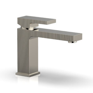 Phylrich STRIA Single Hole Lavatory Faucet, Low – Blade Handle 291L-06 – Polished Nickel