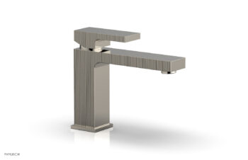 Phylrich STRIA Single Hole Lavatory Faucet, Low - Blade Handle 291L-06 - Polished Nickel