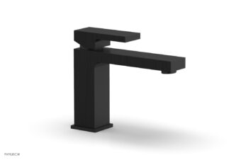 Phylrich STRIA Single Hole Lavatory Faucet, Low - Blade Handle 291L-06 - Matte Black