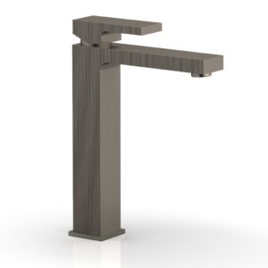 Phylrich STRIA Single Hole Lavatory Faucet, Tall – Blade Handle 291T-06 – Pewter