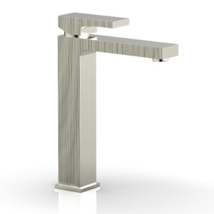 Phylrich STRIA Single Hole Lavatory Faucet, Tall – Blade Handle 291T-06 – Satin Nickel