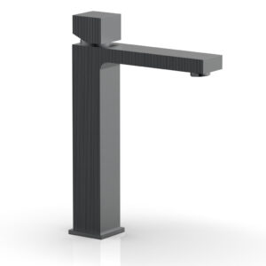 Phylrich STRIA Single Hole Lavatory Faucet, Tall – Cube Handle 291T-08 – Gun Metal