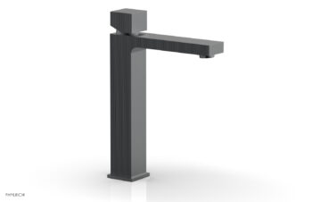 Phylrich STRIA Single Hole Lavatory Faucet, Tall - Cube Handle 291T-08 - Gun Metal