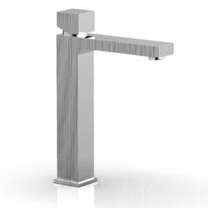 Phylrich STRIA Single Hole Lavatory Faucet, Tall – Cube Handle 291T-08 – Polished Chrome