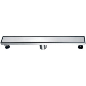 Dawn® Volga River Series – Linear Shower Drain 24″L In Polished satin