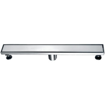 Dawn® Volga River Series - Linear Shower Drain 24"L In Polished satin