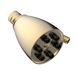 Phylrich 6 Function Jet Smooth Shower Head  3-018 – Satin Brass