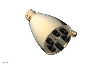 Phylrich 6 Function Jet Smooth Shower Head  3-018 - Satin Brass