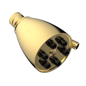 Phylrich 6 Function Jet Smooth Shower Head  3-018 – Polished Gold