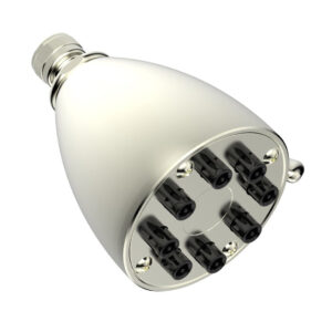 Phylrich 8 Jet Smooth Shower Head  3-083 – Satin Nickel