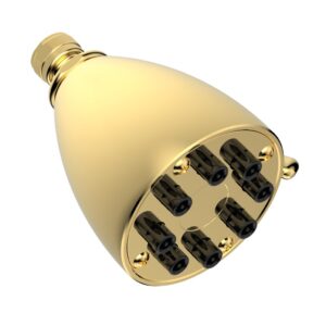 Phylrich 8 Jet Smooth Shower Head  3-083 – Polished Gold