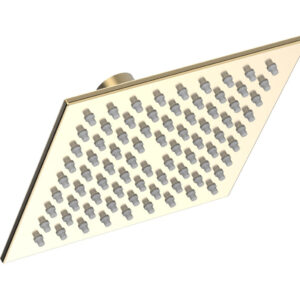Phylrich 6″ Square Shower Head 3-331 – Satin Brass
