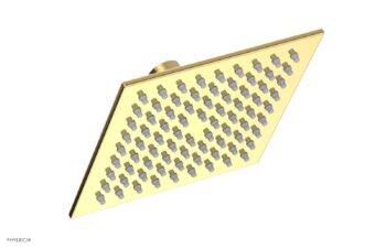 Phylrich 6" Square Shower Head 3-331 - Polished Gold