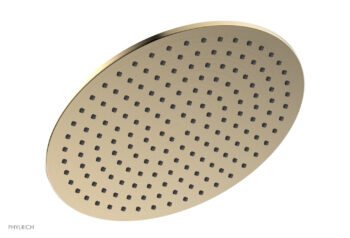 Phylrich 12" Round Shower Head 3-338 - Satin Brass