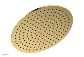 Phylrich 12" Round Shower Head 3-338 - Polished Gold