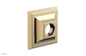 Phylrich Contemporary Square Flange 3-715 - Satin Brass