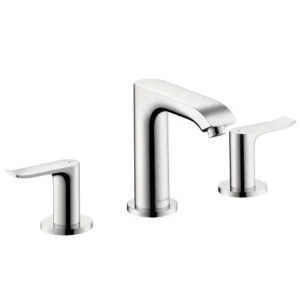 Hansgrohe Metris Widespread Faucet 100 with Pop-Up Drain, 1.2 GPM in Chrome
