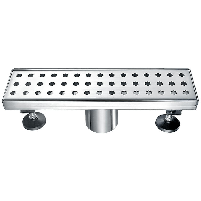 Dawn® Thames River Series - Linear Shower Drain 12"L In Polished satin