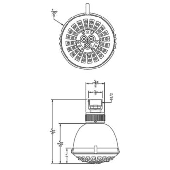 Dawn® Multifunction Showerhead, Chrome - Image 2
